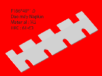Dao máy Napkin (F186X40X1.0)